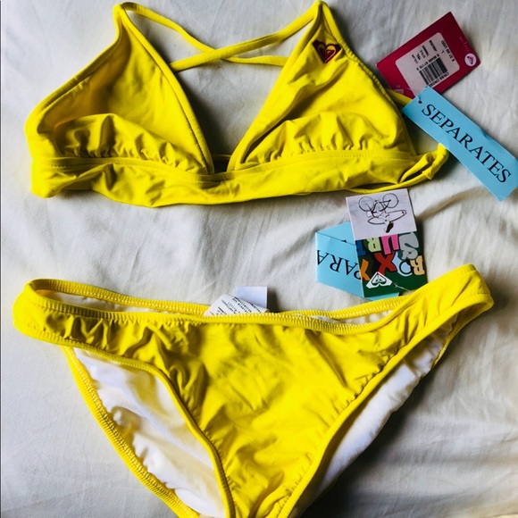 roxy yellow bikini